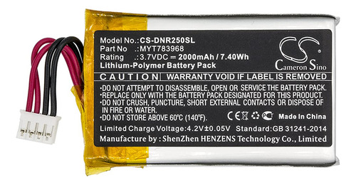 Batería De Repuesto Para Delorme Ag--201 Incrh20 Inrch25 I.