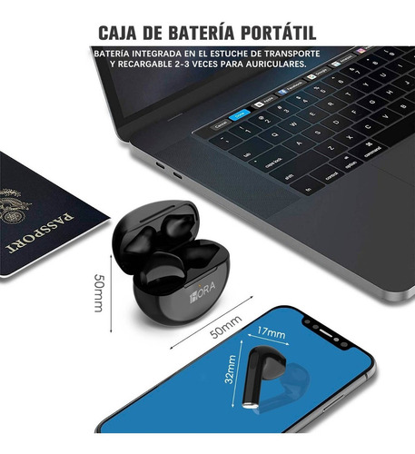 Audífonos In-ear Bluetooth Auriculares 1hora Aut119