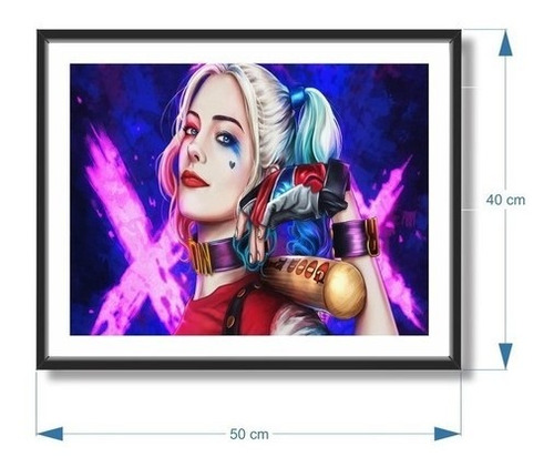 Imagem 4 de 5 de Quadro Alerquina 50x40 Cm C/ Moldura E Vidro - Lançamento