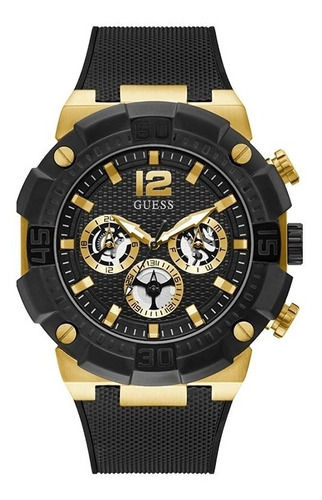 Reloj Guess Gw0264g3 Genuino Black And Gold Original Nuevo