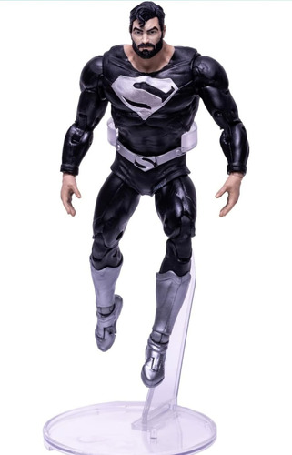 Figura Superman Black Original Articulada 20 Cm