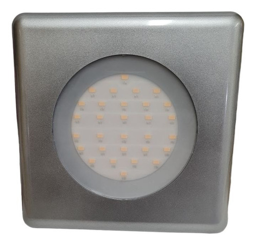 Lampara Solaled Downlight Square Isb - Color Plata