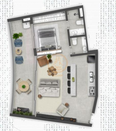Apartamento Com 1 Dormitório(s) Localizado(a) No Bairro Moema Em São Paulo / São Paulo - 12204:918638
