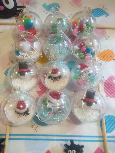 Esferas Decorativas Para Arbol De Navidad Transparentes