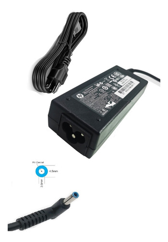 Cargador Hp Punta Azul De 45w | 2.31a - 19.5v