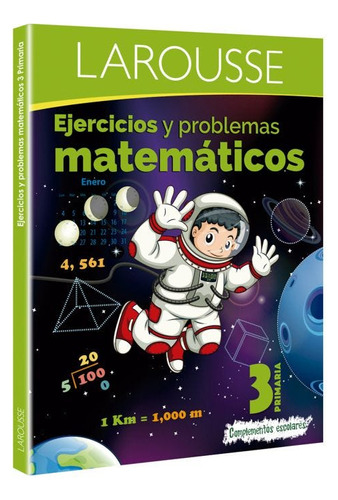 3pzas Cuaderno Larousse 6554 Ejercicios Matematicas 3