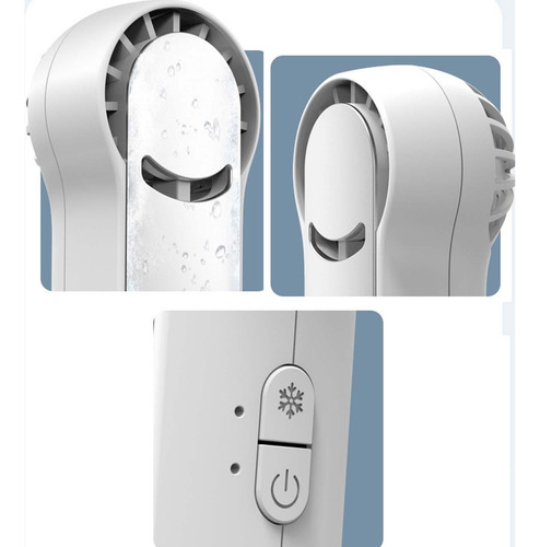 Ventilador De Mano Pequeño De Mesa Con Base, Carga Usb Para