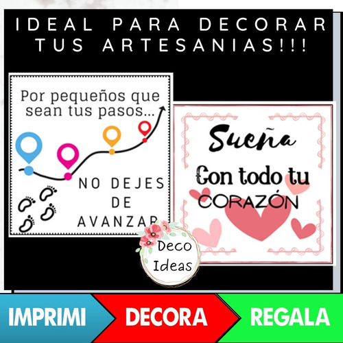Imagen 4 de 4 de Fraces Positivas/12 Etiquetas A Color / Imprimible En Pdf05