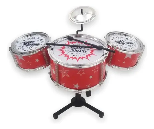 Super Bateria Musical Gigante Con Taburete 1325779