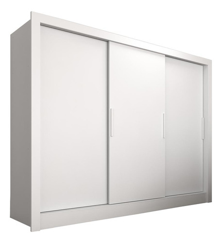 Guarda Roupa Casal Paula 3 Pts 2 Gav Lateral Branco