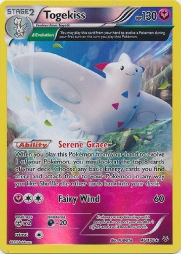 Togekiss 46/108 Reverse Holo Raro Pokemon Tcg