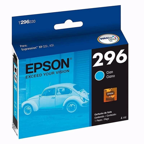 Tinta Epson 296 T296220 Color Cyan Xp231/xp431