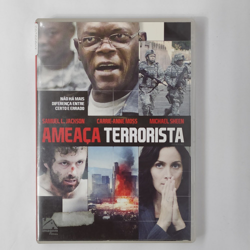 Dvd Ameaça Terrorista - Samuel L. Jackson Filmes Em Dvd
