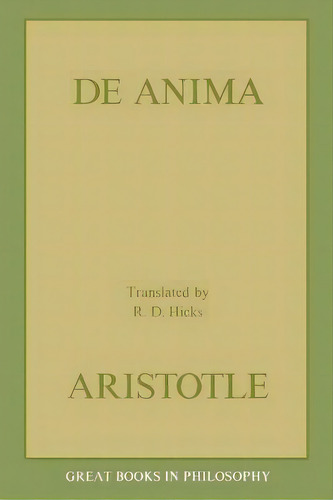 De Anima, De Aristotle. Editorial Prometheus Books, Tapa Blanda En Inglés