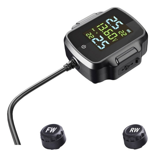 Sensor Tpms Monitoramento Moto Pressão Temperatura Pneus