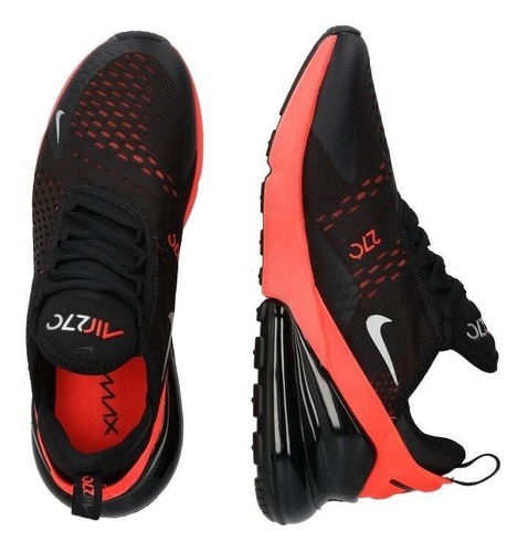 air max 270 negro con naranja