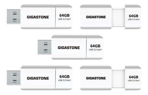 Gigastone Z60 64gb Paquete De 5 Unidades Flash Usb 3.2 Gen1,