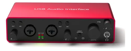 Interfaz De Audio 2i2 2ª Generación 48v Phantom Power