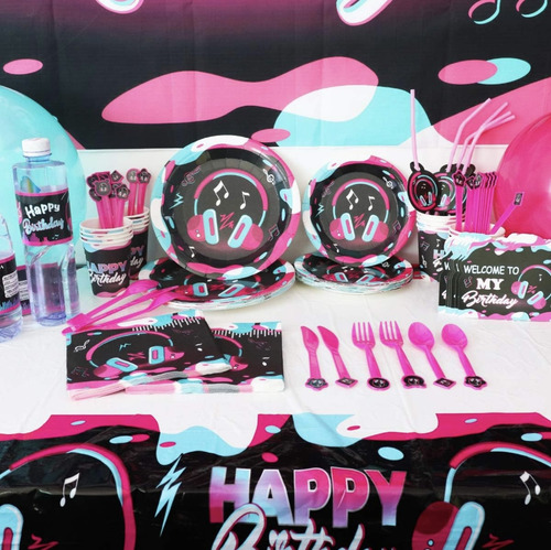 Suministros Para Fiestas De Cumpleaños, Temática De Tik Tok