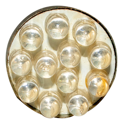 Bombillo Led 2c 12v 12 Amarillo Led Metalico        