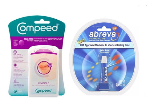 Kit Compeed Invisível P/ Herpes Labial + Pomada Abreva