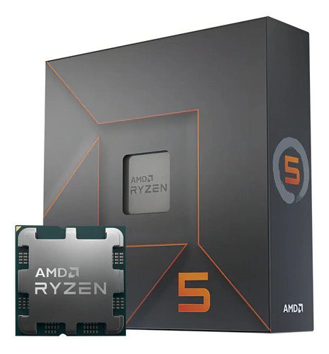Processador gamer AMD Ryzen 5 7600X 100-100000593WOF de 6 núcleos e 5.3GHz de frequência com gráfica integrada