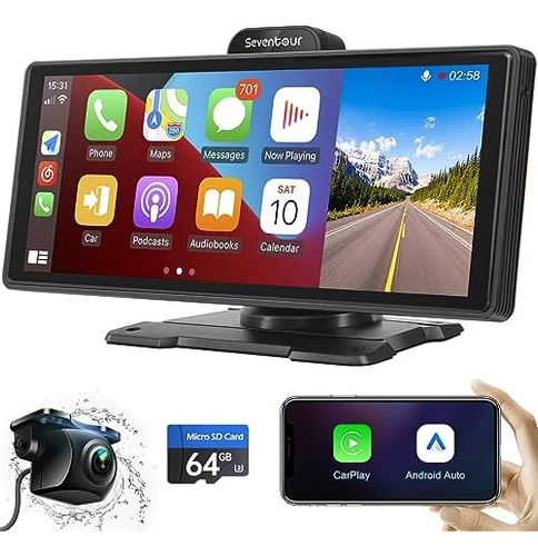 Seventour Radio Estéreo Portátil Para Automóvil 9.3 Con Carp