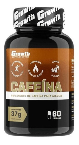 Cafeína 420mg 60 Cápsulas Growth Supplements