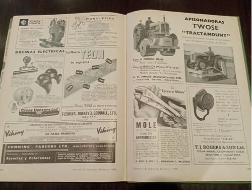 Antiguo Catalogo Ruston Año 1958 Unico Motor Locomotora (Usado)