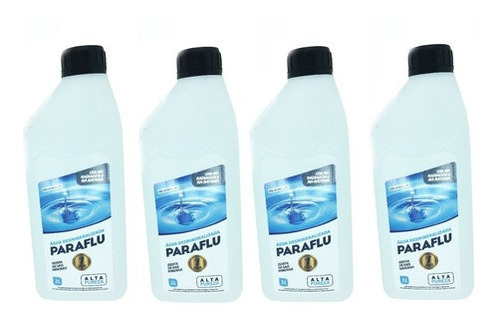 Kit 4 Agua Desmineralizada Para Radiador Bateria Paraflu