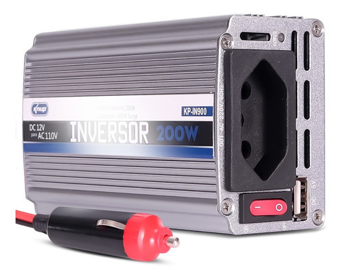 Inversor Tensão 12v 110v 200w Veicular Transformador Tomada