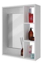 Mueble De Baño Alto Blanco De Melamina