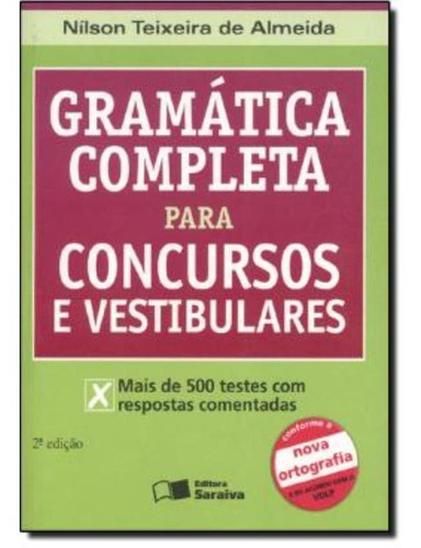 Gramatica Completa Para Concursos E Vestibulares - 2ª Edic
