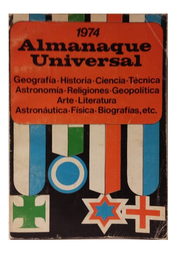 Libro Almanaque Universal 1974, Ediciones Caymi, Excelente!