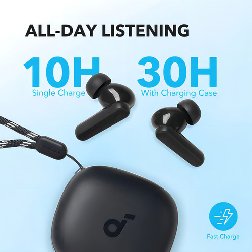 Audífonos In-ear Bluetooth Inalámbrico gamer Anker Soundcore P20i con Manos Libres 10mm Diafragmas Bluetooth 5.3 Bass Potente 30h 2 Micros Ia Cancelación de Ruido Sonido de Calidad Color Negro
