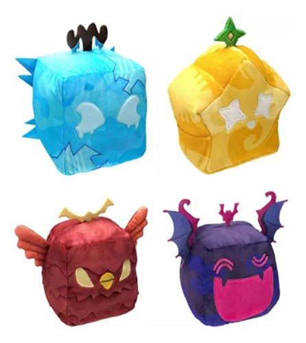 4 X Peluche Blox Fruits, Navidad, Amantes Los Juegos-15cm