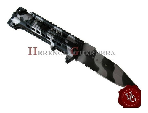 Imagen 4 de 7 de Cortapluma Mtech Mt-a825uc Inox Aluminio Camo Navaja
