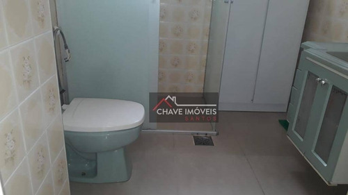 Imagem 13 de 16 de Apartamento Com 3 Dormitórios À Venda, 100 M² Por R$ 430.000,00 - Gonzaga - Santos/sp - Ap2855