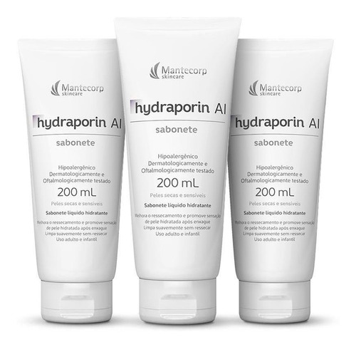 3  Sabonete Líquido Hydraporin Ai 200ml