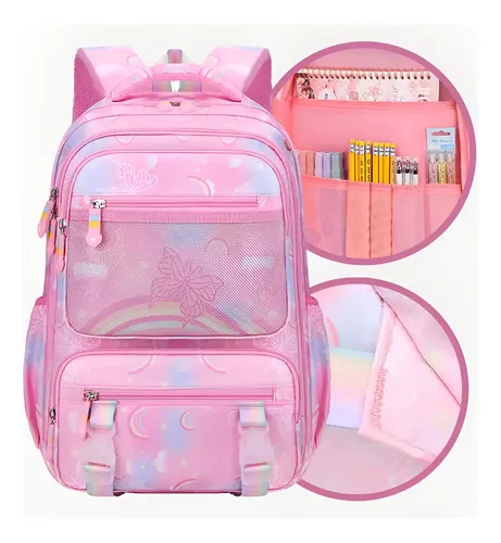 Mochila Infatil Reforçada com Varios Bolsos