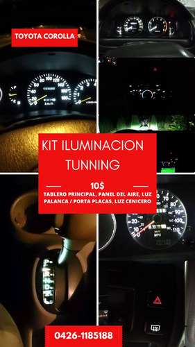 Kit Led  Iluminacion Led Para Corolla Pantallita  Leer,