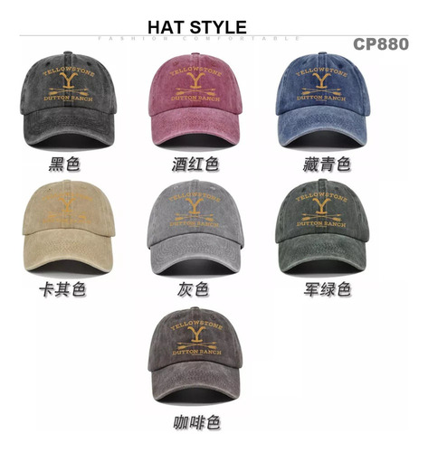 Gorras De Béisbol Estampadas A Yellowstone Vb