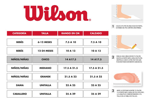 Tines Wilson 10 Pares Para Niñas Sin Felpa Blanco C1022
