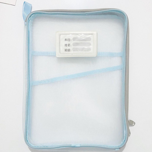 A 5 X Bolsas De Documentos De Malla Con Cremallera A4 Bolsa