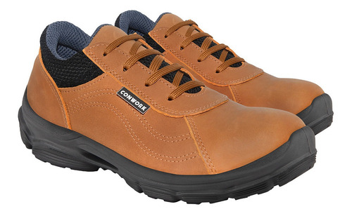 Imagen 2 de 10 de Calzado De Seguridad Conwork Allworks 201za Titan Camel