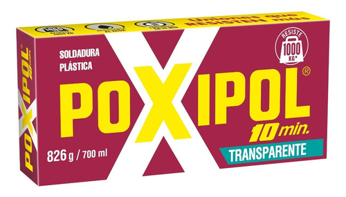 Poxipol 10' Transparente 826 Kg /700 Ml.