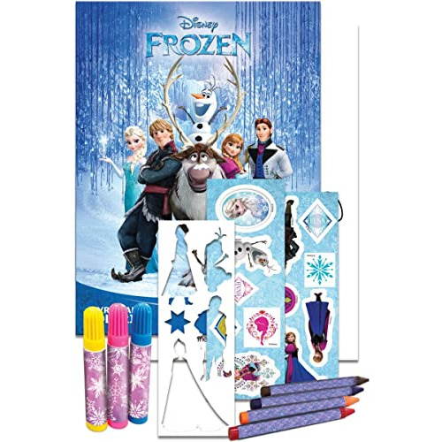 Libro Disney - Tubo Historias Para Colorir - Frozen