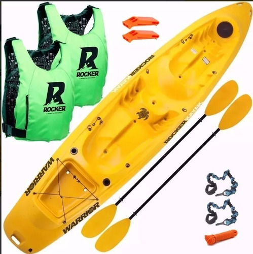 Combo Kayak Rocker Warrior 2 Remo Chalecos B-free Pitas