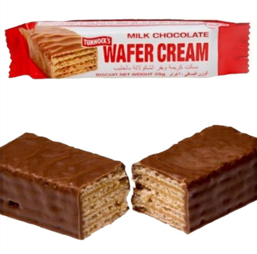 12 Chocolates Wafer Cream Ambrosías Individual 20 Gramos