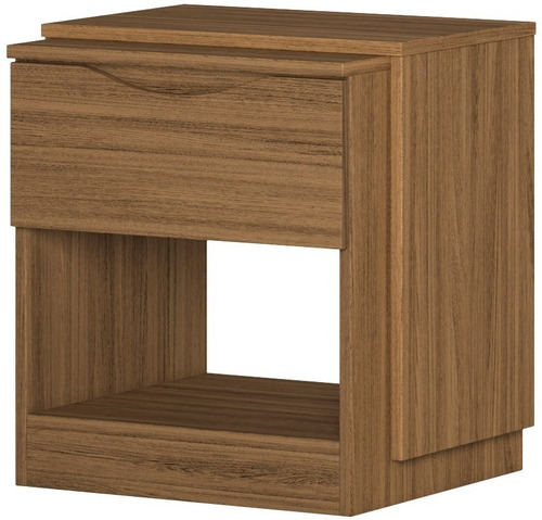 Mesa De Luz 1 Cajon - Altura Regulable Hasta 70 Cm - Berlim
